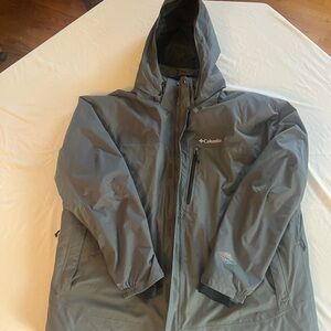 Columbia Men's Charcoal Hooded Performance Jacket